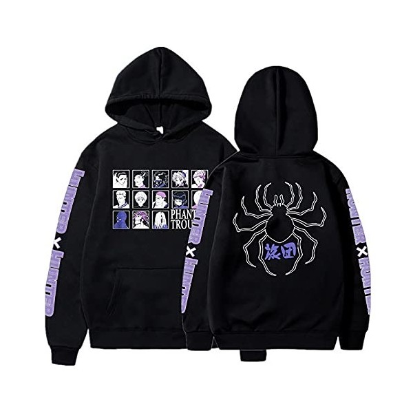 flowereyes Hunter X Hunter Sweat à Capuche Hisoka Uvogin Sweat à Capuche Unisexe Chrollo Lucilfer Harajuku Sweat à Capuche dé