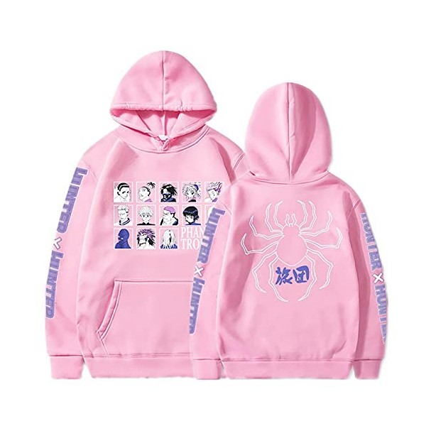 flowereyes Hunter X Hunter Sweat à Capuche Hisoka Uvogin Sweat à Capuche Unisexe Chrollo Lucilfer Harajuku Sweat à Capuche dé