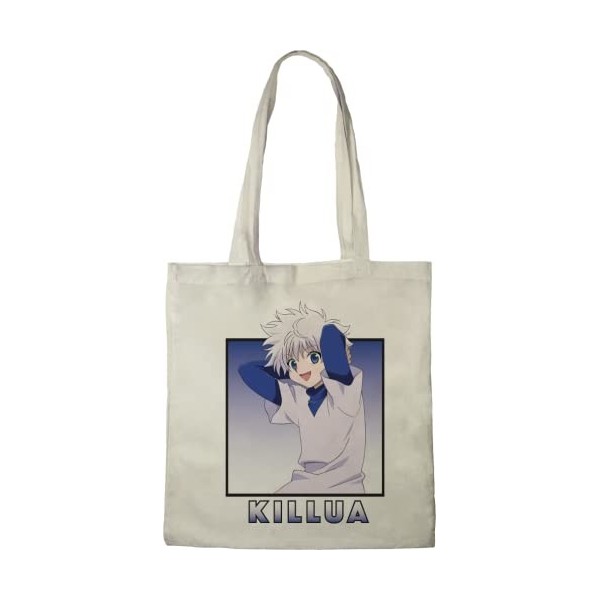 HUNTER X HUNTER TOTE BAG KILLUA», REFERENCE : BWHUNTXBB002, BLANC, 38 X 40 CM