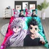 PTNQAZ Anime Hunter X Hunter Parure de lit avec housse de couette imprimée 3D pour enfants, lit simple, queen size, king size