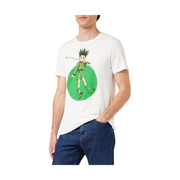 T-shirt Hunter X Hunter - Gon, Blanc, S