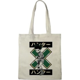 HUNTER X HUNTER TOTE BAG, REFERENCE : BWHUNTXBB003, ECRU, 38 X 40 CM