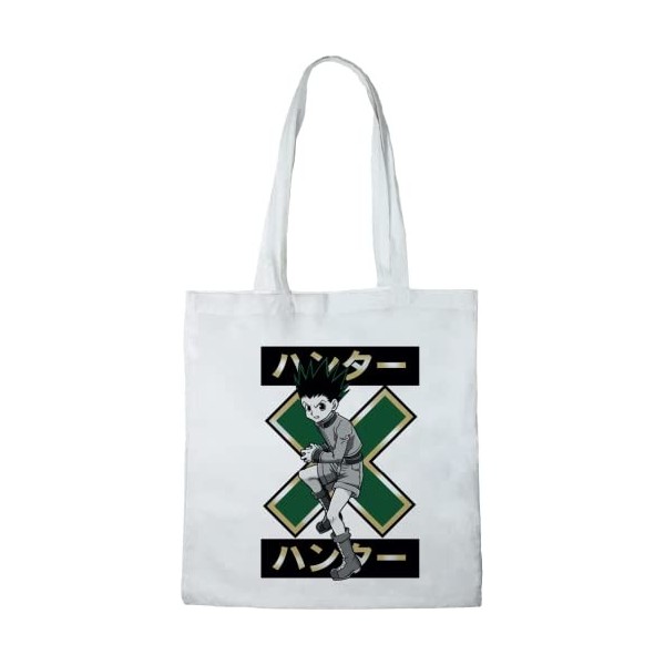 HUNTER X HUNTER TOTE BAG, REFERENCE : BWHUNTXBB003, ECRU, 38 X 40 CM