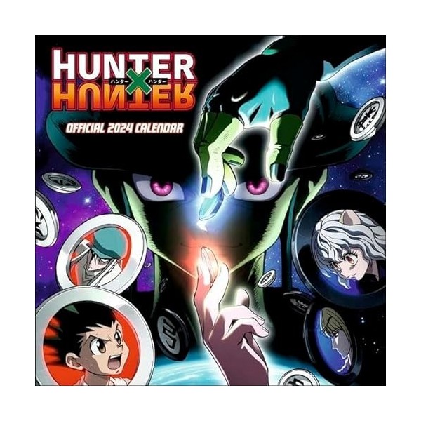 Hunter x Hunter Broschurkalender 2024. Terminkalender mit Platz für Notizen und fantastischen Bildern der beliebten Manga-Rei