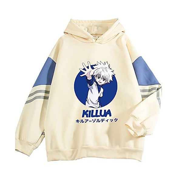 flowereyes Hunter X Hunter Hoodie Killua and Gon Hoodie Unisexe Hunter X Hunter T-Shirts Hoodie Harajuku Casual HxH Kurapika 