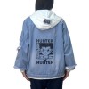 CBBI-WCCI Unisexe Blousons Hunter X Hunter Hoodies Denim Veste Manteau Sweat à Capuche CosplayCostume Bleu, XL / 170-175cm 