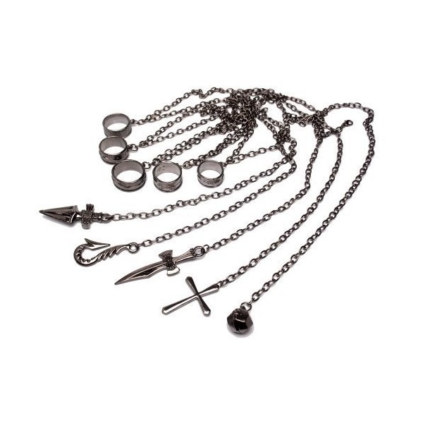 Kurapika Chain HUNTER x HUNTER cosplay tool constraints five fingers [with papers of the chain of full-five fingers] japan i