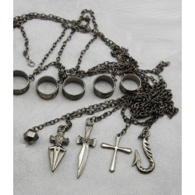 Kurapika Chain HUNTER x HUNTER cosplay tool constraints five fingers [with papers of the chain of full-five fingers] japan i