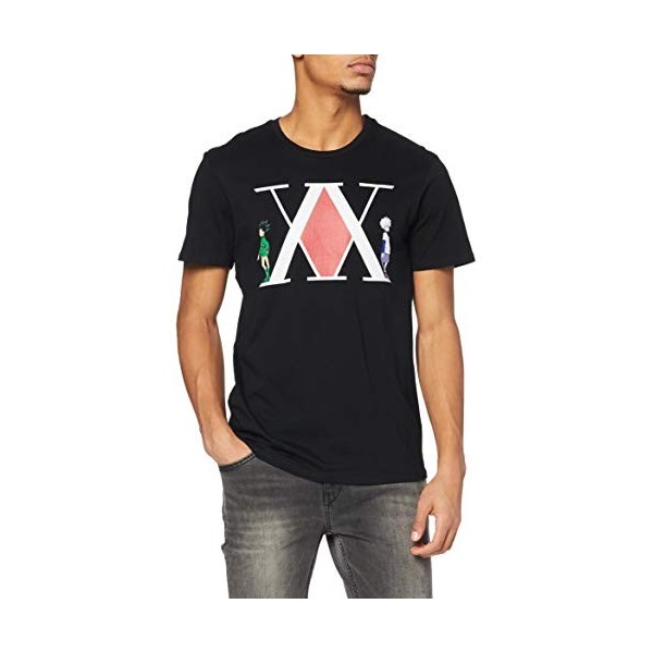 COTTON DIVISION MEHUNTXTS013 T-Shirt, Noir, S Homme