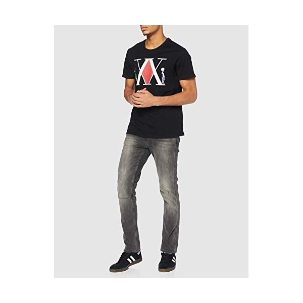 COTTON DIVISION MEHUNTXTS013 T-Shirt, Noir, S Homme