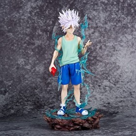 Killua Zoldyck Figurine Anime Zoldyck Statue en PVC 21,5 cm Décoration Collection Cadeaux pour les fans