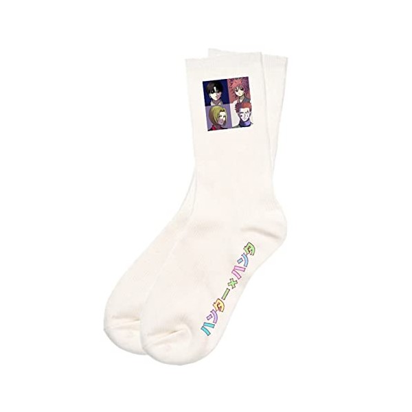 flowereyes Anime Hunter X Hunter Mens Calf Socks Adult Socks Sports Hisoka Kurapika Training Socks Killua Zoldyck Gon Freecs