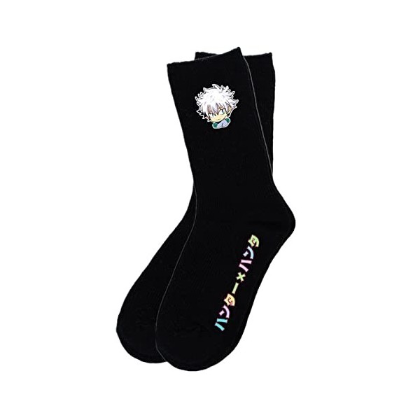 flowereyes Anime Hunter X Hunter Mens Calf Socks Adult Socks Sports Hisoka Kurapika Training Socks Killua Zoldyck Gon Freecs