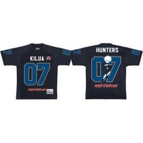 Hunter X Hunter T-Shirt Homme Replica Sport US Baseball « Hunters Kilua » MEHUNTXTS093, Bleu, Taille M