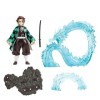 McFarlane Toys - Demon Slayer - Deluxe - Tanjiro Dixième Mouvement - Le Souffle de la lEau - 13 cm - Personnages de Mangas e