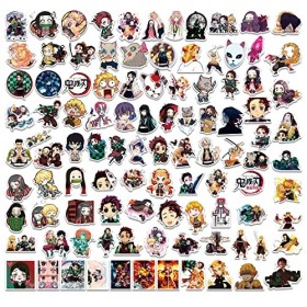 Demon Slayer Anime cartoon Stickers（100pcs Autocollant for computer Tabouret de table de réfrigérateur de planche à roulette