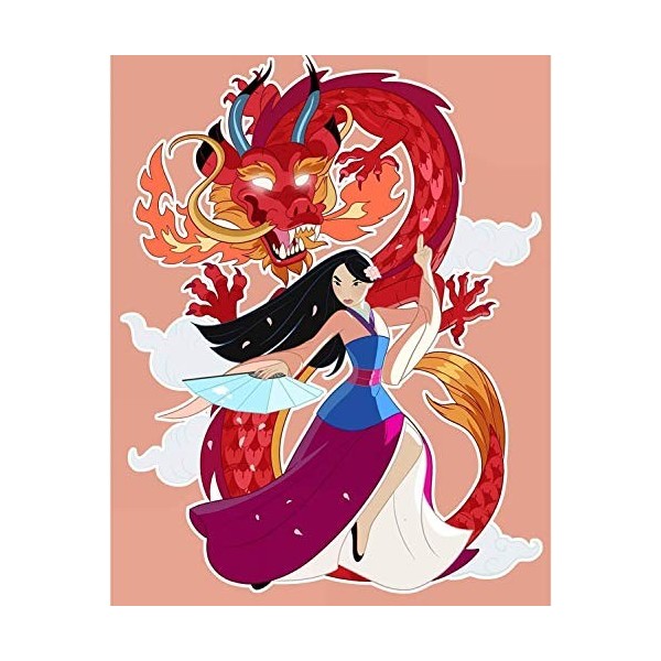 DVBQQWE Kit de peinture diamant 5D pour adultes Demon Slayer - Peinture diamant avec diamants - Kit de peinture par numéro av