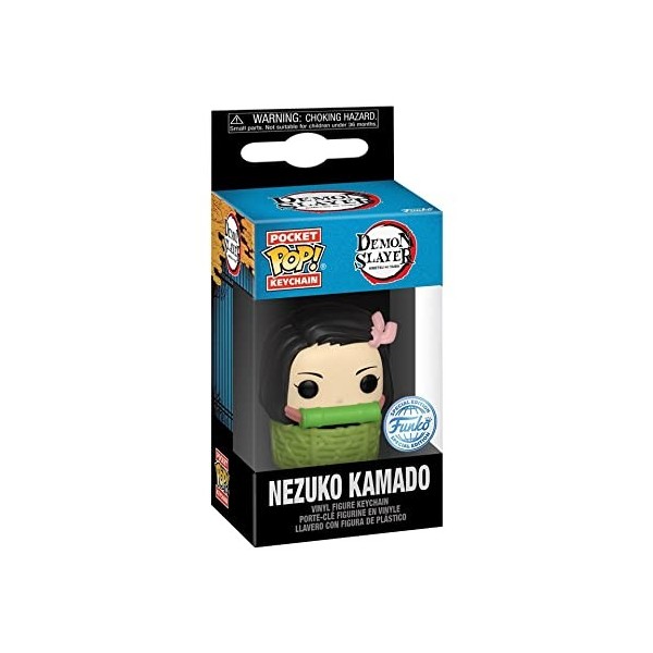 Funko Pop! Keychain: Demon Slayer - Nezuko N BSKTn BSKT - Mini-Figurine en Vinyle à Collectionner Porte-clés Fantaisie - Cad