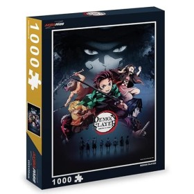 Crunchyroll Demon Slayer-Kimetsu no Yaiba Puzzle, 448/88946, Argent Silver 