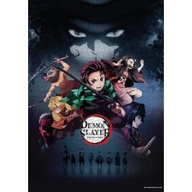 Crunchyroll Demon Slayer-Kimetsu no Yaiba Puzzle, 448/88946, Argent Silver 