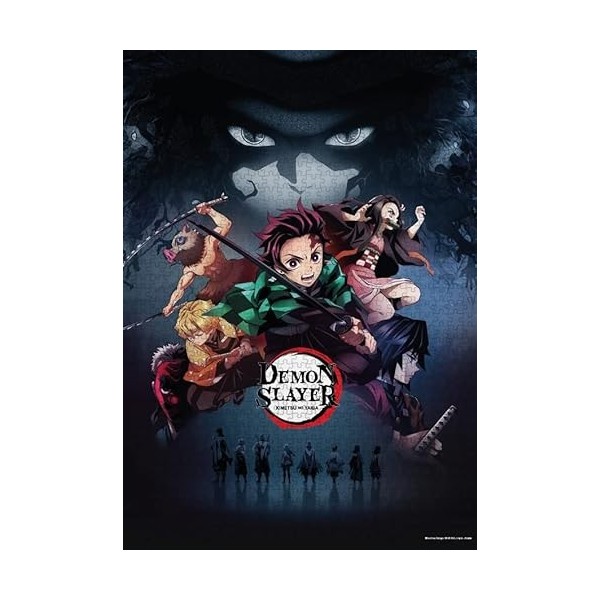 Crunchyroll Demon Slayer-Kimetsu no Yaiba Puzzle, 448/88946, Argent Silver 