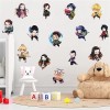 Grenric Autocollant mural Demon Slayer pour chambre denfant - Décoration murale autocollante - Pour fête danniversaire