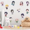 Grenric Autocollant mural Demon Slayer pour chambre denfant - Décoration murale autocollante - Pour fête danniversaire