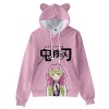 Demon Slayer Cosplay Costume Sweats Mignon Chat Oreille Sweats 3D Imprimé Dessin Animé Anime À Capuche Harajuku Streetwear Ka