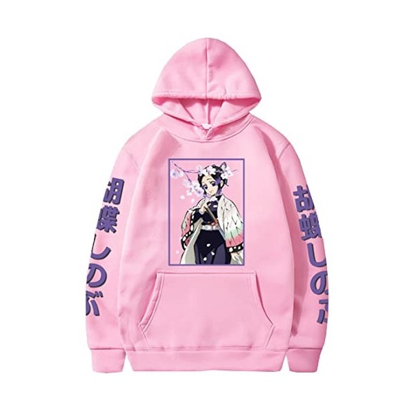 OLIPHEE Femmes Sweat à Capuche Anime Imprimé Sweatshirt Harajuku Streetwear Cosplay Costume 1Noir-3,XS 