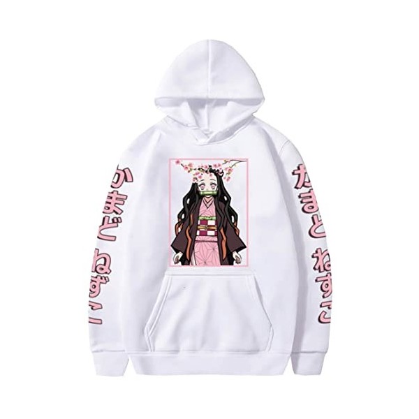 OLIPHEE Femmes Sweat à Capuche Anime Imprimé Sweatshirt Harajuku Streetwear Cosplay Costume 1Noir-3,XS 