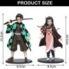 GENGUTOR Demon Slayer Figur, 2 Stück Demon Slayer Figuren, Anime Figuren, Anime Charakter Modellsammlung, Anime Demon Slayer 