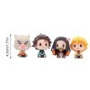 4PCS Demon Slayer Action Figurine | Mini Figurine Demon Slayer | Q Version Tanjiro Nezuko Inosuke Zenitsu Doll | Statue Dact