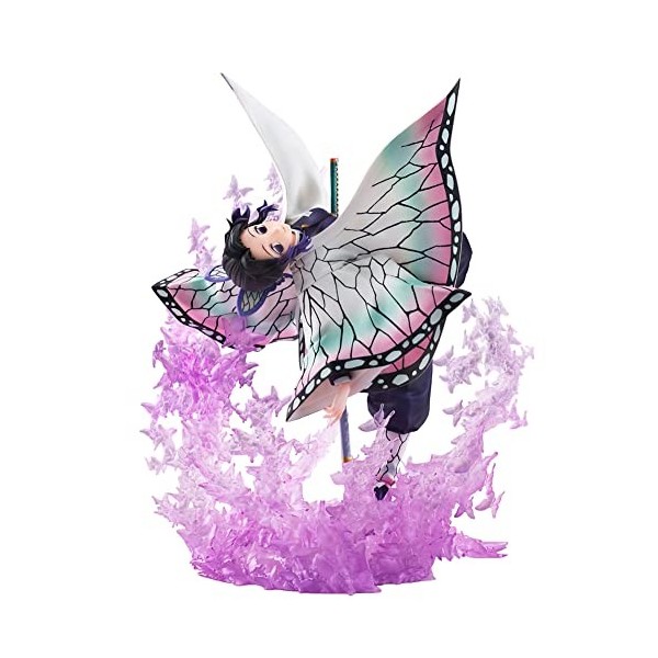 Zhongkaihua Kochou Shinobu Figurine en PVC 20 cm, Kochou Shinobu Posture arrière Anime Personnage Figurine Modèle Statue Orne