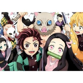 QENSPE Peinture Diamant 5D Adulte Demon Slayer Diamond Painting Complet Dessin Animé Diamant Art Painting Kit, DIY Broderie D