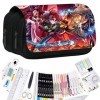 BESTZY Demon Slayer Trousse à Crayons, 3D Étui à Crayons Demon Slayer Sac a Crayons Grande Capacité Enfants Sac de Papeterie,