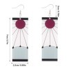 Boucles doreilles Demon Slayer, Stud Demon Slayer 2Pcs, Ubephant Dessin Animé Acrylique Accessoire, Boucles doreilles Unise