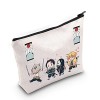 LEVLO Slayer Tanjirou Anime Cosplay Sac de maquillage avec fermeture éclair pour la famille et les amis, Slayer Tanjiro Sac, 