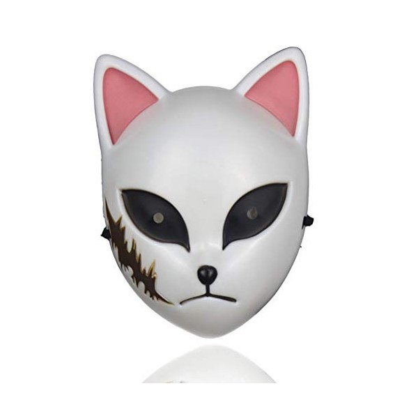 Ghzste Masque Demon Slayer - Anime japonais - Cosplay - Masque dHalloween - Masque de carnaval et de Pâques - Pour fête dHa