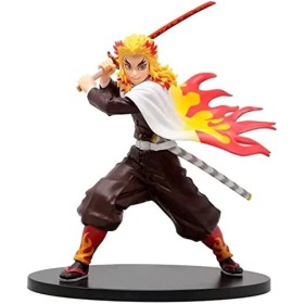 Last level - Demon Slayer Kyojuro Rengoku Vibration Stars Figure BP16801 Multicolore 15 cm