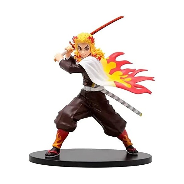 Last level - Demon Slayer Kyojuro Rengoku Vibration Stars Figure BP16801 Multicolore 15 cm