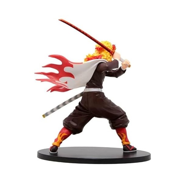 Last level - Demon Slayer Kyojuro Rengoku Vibration Stars Figure BP16801 Multicolore 15 cm