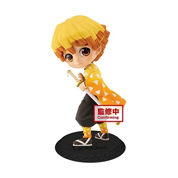 Banpresto Demon Slayer Kimetsu no Yaiba Q Posket Mini Figure Zenitsu Agatsuma Ver. A 14 cm