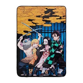 Surreal Entertainment Couverture Demon Slayer - Produit sous licence officielle de The Anime Demon Slayer - Polaire légère et