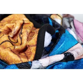 Surreal Entertainment Couverture Demon Slayer - Produit sous licence officielle de The Anime Demon Slayer - Polaire légère et