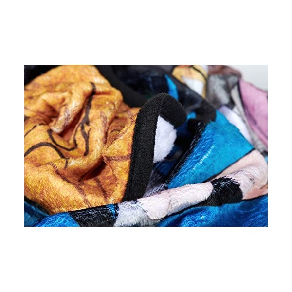 Surreal Entertainment Couverture Demon Slayer - Produit sous licence officielle de The Anime Demon Slayer - Polaire légère et