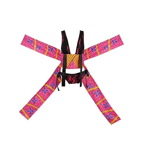 CR ROLECOS Kochou Shinobu Costume de cosplay pour Demon Slayer Kocho Cosplay Kimono Tenue Robe Uniforme Costume Halloween L