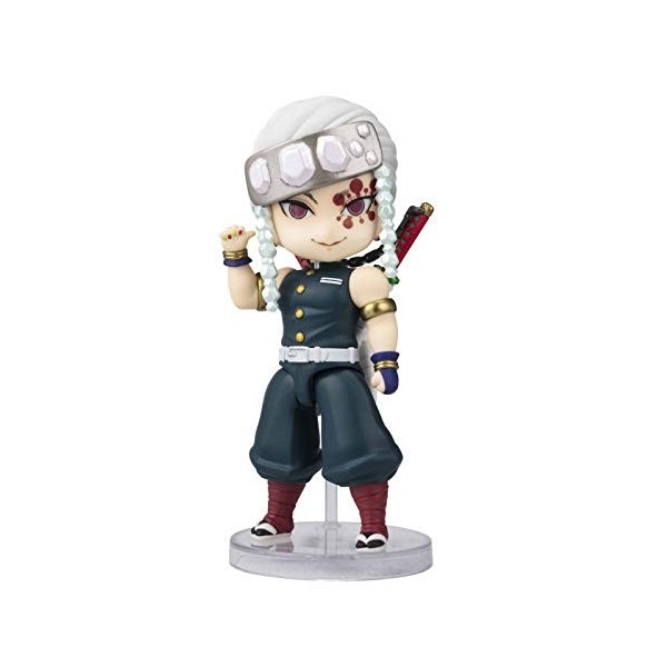 Demon Slayer: Kimetsu no Yaiba Bandai Tamashii Nations Figuarts Mini Action Figure Uzui Tengen 10 cm Taille Unique