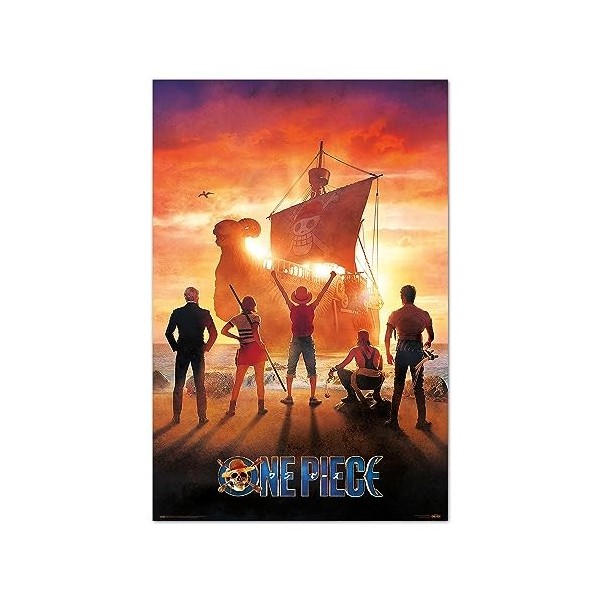 Grupo Erik - Poster One Piece Netflix - straw hat pirates - Deco Maison, Decoration Murale, Affiche Décorative