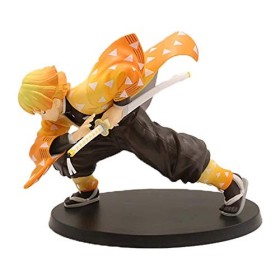 15Cm Anime Demon Slayer Figurines Daction Dessin Épée Agatsuma Zenitsu Figurine Kimetsu No Yaiba Figurine PVC Collection Mod