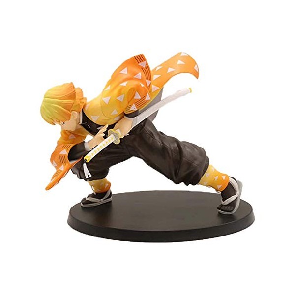 15Cm Anime Demon Slayer Figurines Daction Dessin Épée Agatsuma Zenitsu Figurine Kimetsu No Yaiba Figurine PVC Collection Mod
